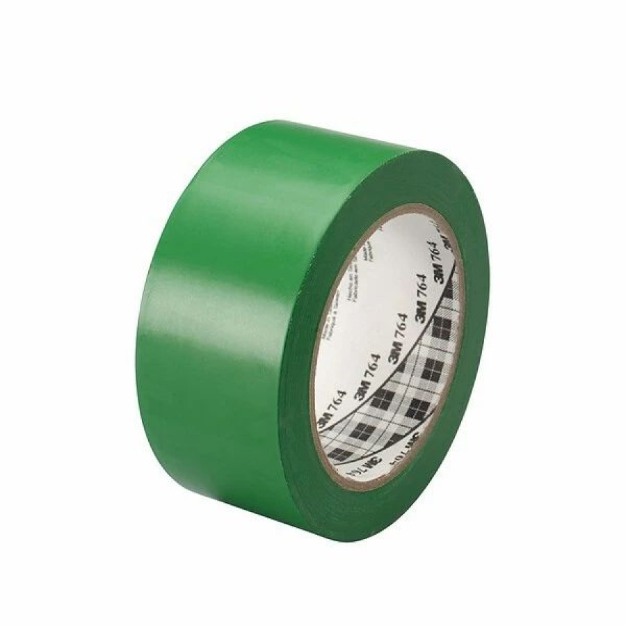 Tape * | 3M 2 X 36 Yds. General Purpose Solid Vinyl Safety Tape 764, Green, 6/Pack