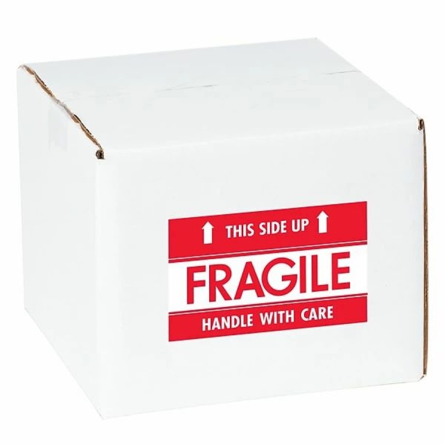 Filing Accessories * | Packaging Max Labels Tape Logic Fragile This Side Up Staples Shipping Label, 3 X 5 , 500/Roll