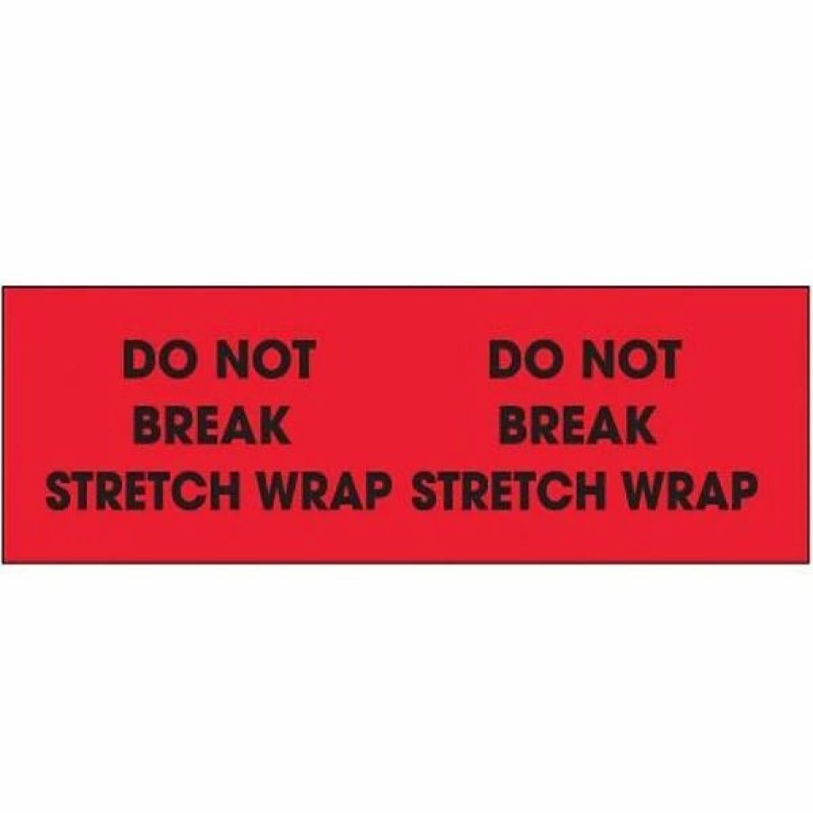 Filing Accessories * | Labels Tape Logic Do Not Break Stretch Wrap Shipping Label, 3 X 10 , 500/Roll