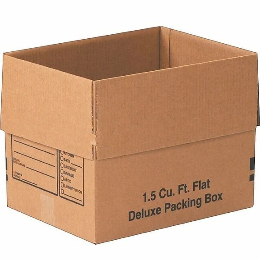 Corrugated Boxes & Pads * | The Packaging Wholesalers Moving Kits 16 X 12 X 12 Moving Box And Kit, Ect 32, Brown, 25/Bundle (Bs161212Smb)