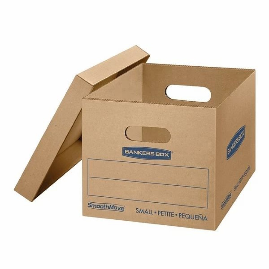 Corrugated Boxes & Pads * | Bankers Box Moving Boxes Bankers Box Smoothmove 16.25 X 10.5 X 12.5 Moving Box, Kraft, 10/Carton (7714203)