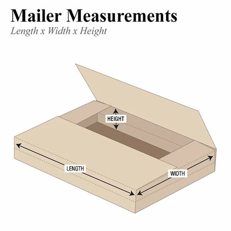 Corrugated Boxes & Pads * | Quill Brand Easy Fold Mailers 9 1/2 X 6 1/2 X 2 Easy-Fold Mailers, Kraft, 50/Bundle (M962Bfk)