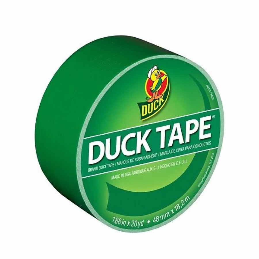 Tape * | Duck Heavy Duty Duct Tapes, 1.88 X 20 Yds., Green/White, 2 Rolls/Pack (Duckgw-Stp)