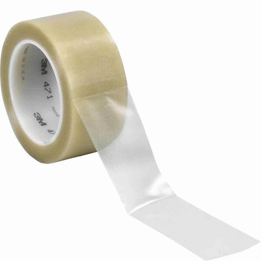 Tape * | 3M Solid Vinyl Safety Tapes 3M 2 X 36 Yds. Solid Vinyl Safety Tape 471, Clear, 3/Pack