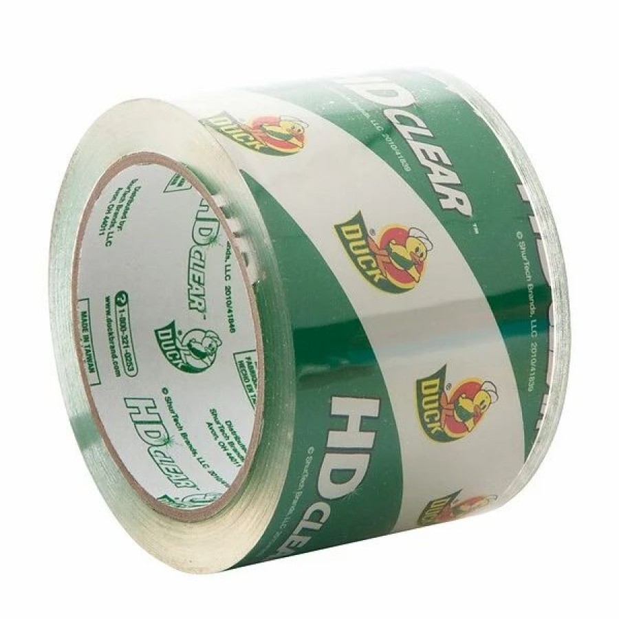 Packing Tape & Dispensers * | Acrylic Tape Duck Brand 3 In. X 54.6 Yd. Hd Clear Heavy Duty Packing Tape, Clear, 6-Pack (307352)