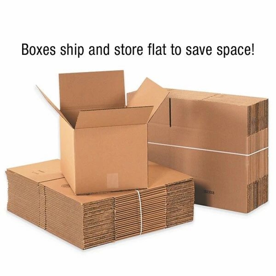 Corrugated Boxes & Pads * | Corrugated Boxes; 14 Length Quill Brand 14 X 12 X 6 Corrugated Shipping Boxes, 200#/Ect-32 Mullen Rated Corrugated, Pack Of 25, (14126)