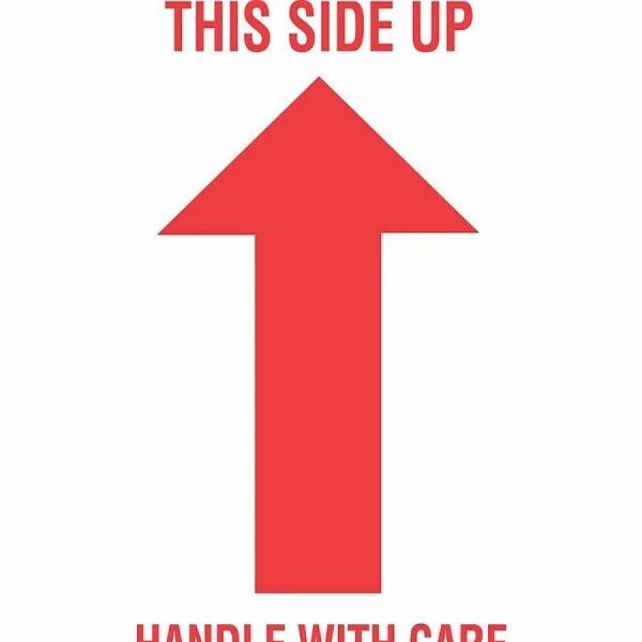 Filing Accessories * | The Packaging Wholesalers Labels Tape Logic This Side Up/Handle With Care Staples Shipping Label, 3 X 5 , 500/Roll