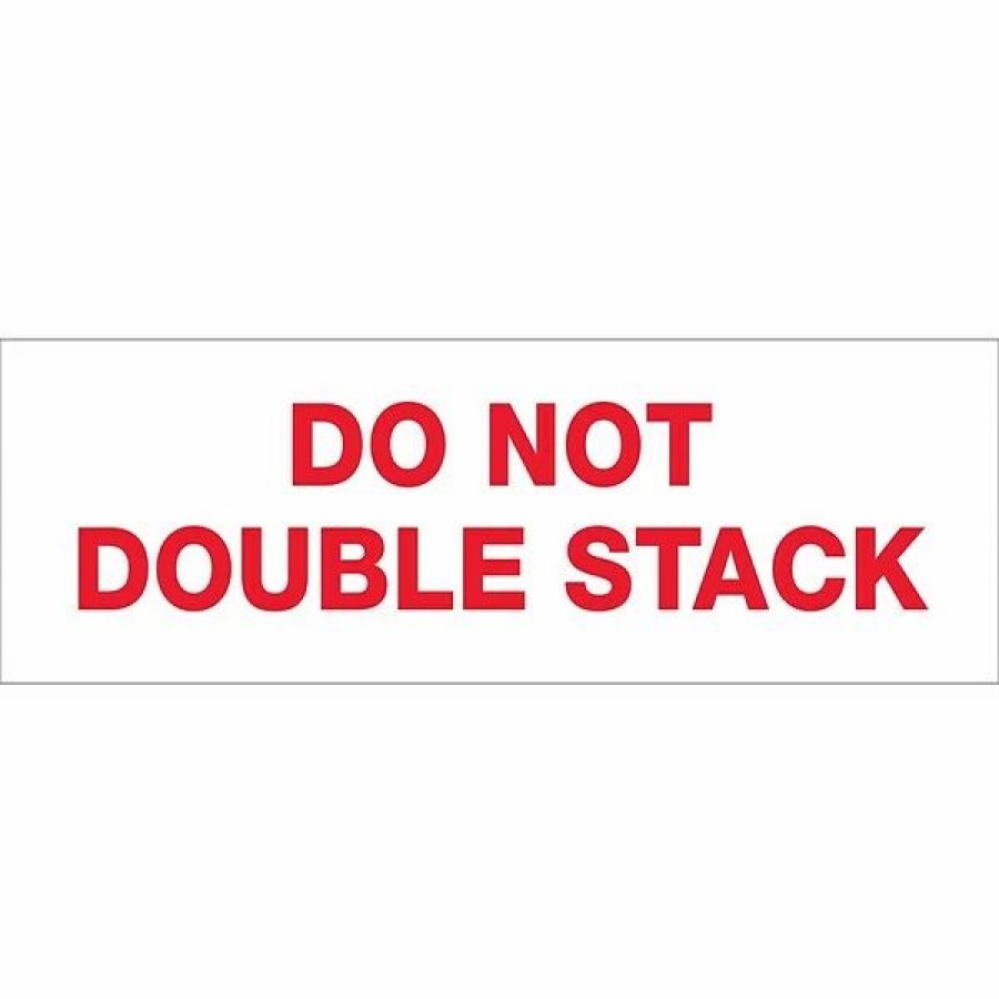 Filing Accessories * | Shamrock Shipping Tags & Seals Tape Logic 2 X 110 Yds. Pre Printed "Do Not Double Stack" Carton Sealing Tape, 18/Pack